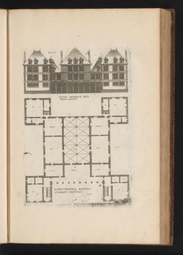 Front elevation and floor plan
