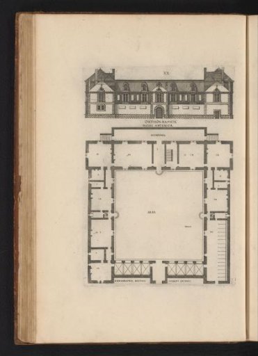 Front elevation and floor plan