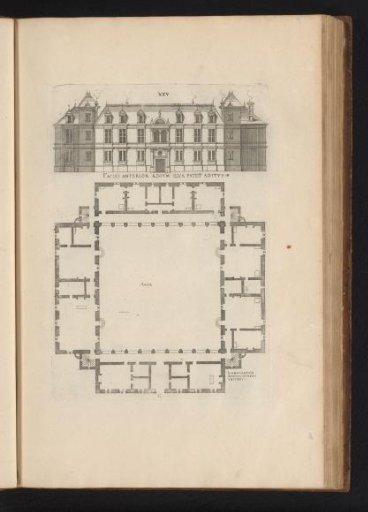 Front elevation and floor plan