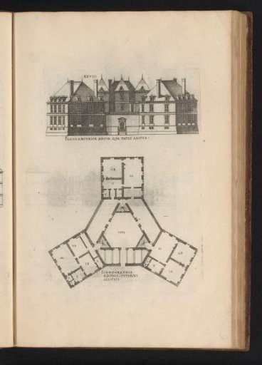 Front elevation and floor plan