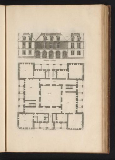 Front elevation and floor plan