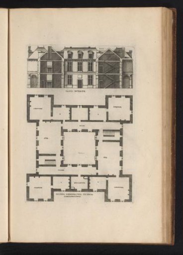 Section and floor plan