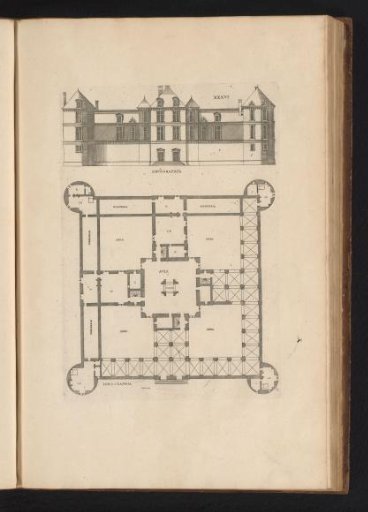 Front elevation and floor plan