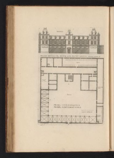 Front elevation and floor plan