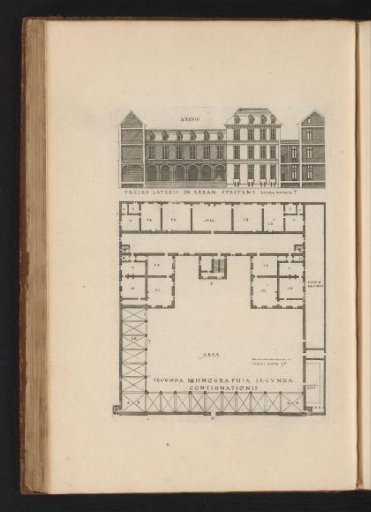 Section and floor plan