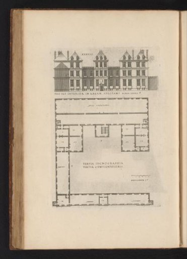 Section and floor plan