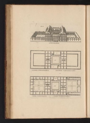 Bird's-eye perspective and plans