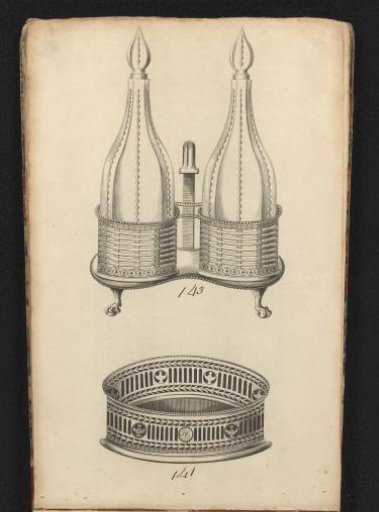 Designs for an oil and vinegar set and a bowl