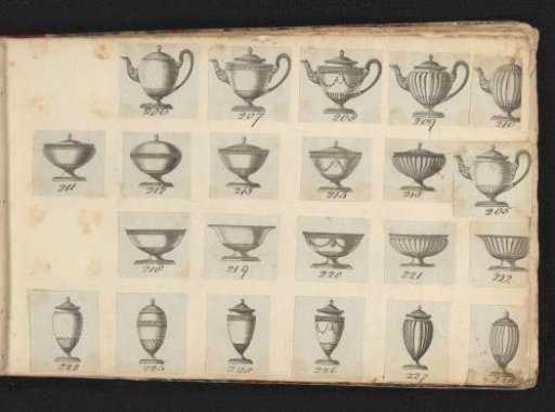 Designs for teapots, coffee pots and dishes