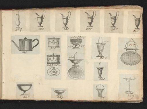 Designs for jugs and dishes