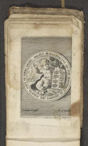 Putto with the tables of the law