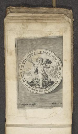 Putto as Salvator Mundi