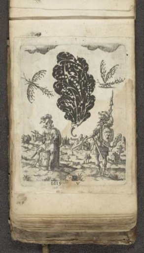 Black Ornament in the Shape of an Oak Leaf