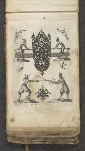 Black Ornaments in the Shape of a Pendant and a Triangle