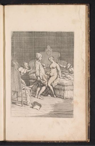 Marie-Catherine Cadière yielding to lovemaking with Jean-Baptiste Girard