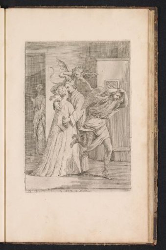 Marie-Catherine Cadière and Father Jean-Baptiste Girard embrace