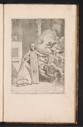 Jean-Baptiste Girard protects Marie-Catherine Cadière from the devils