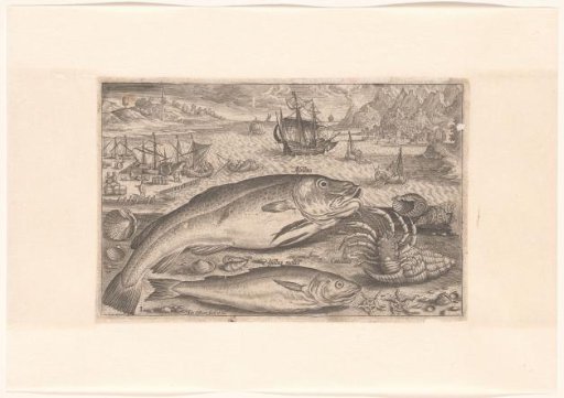 Two fish on the beach