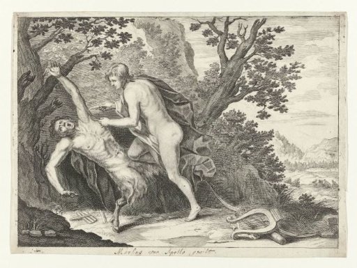 Apollo flays Marsyas