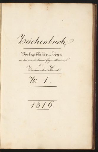Title page for the first album with drawing examples