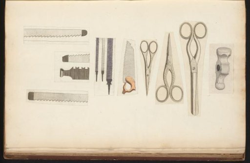 Various scissors and other tools