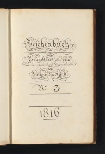Title page for the third album with drawing examples
