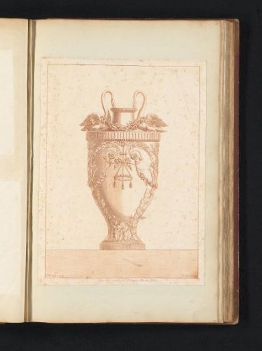 Vase with swans