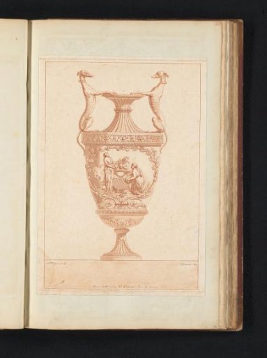 Vase with greyhounds