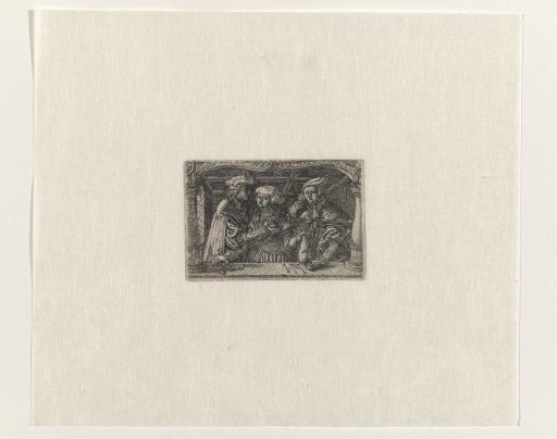 Young Woman with Two Rich Lovers