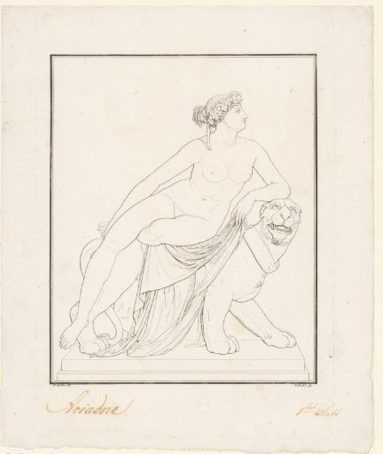 Ariadne Sitting on a Panther; Front View
