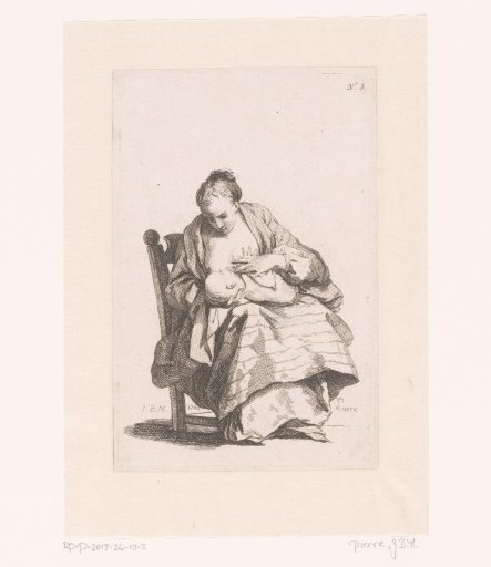 Woman breastfeeding a child
