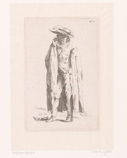 Man with a long coat and hat