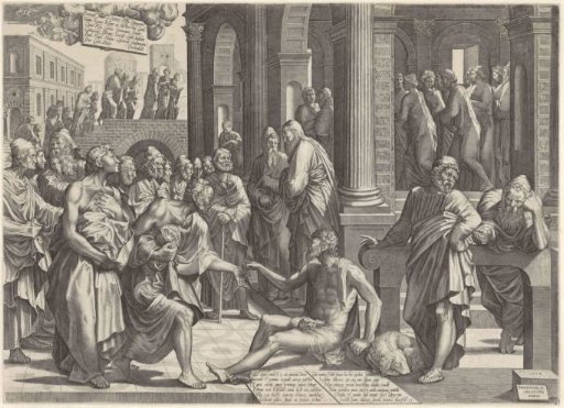 Peter and John Healing the Cripple at the Gate of the Temple