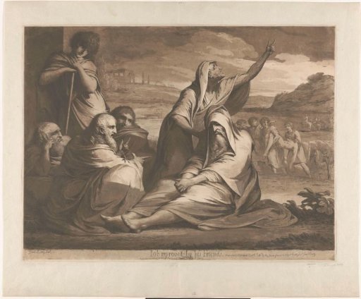 Job rebuked by his friends
