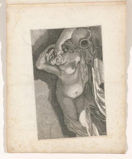 Print 9 from a Series of Drawing Examples with a Reclining Female Nude