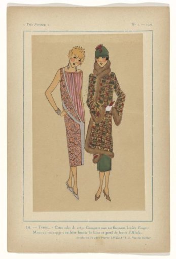 Très Parisien, 1925, No. 1, Pl. 14-TYROL.
