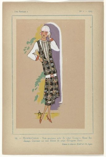 Très Parisien, 1925, No. 1, Pl. 16.- MONTE CARLO.