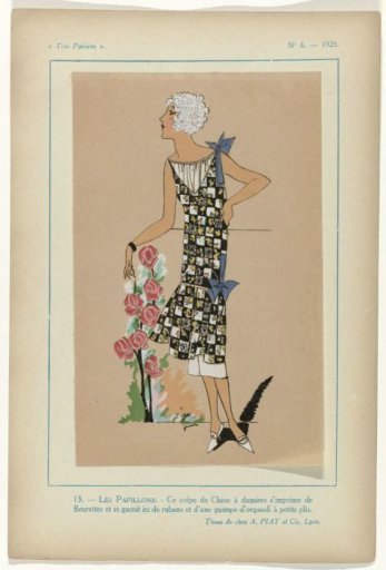 Très Parisien, 1925, No. 6, Pl. 13- THE BUTTERFLIES