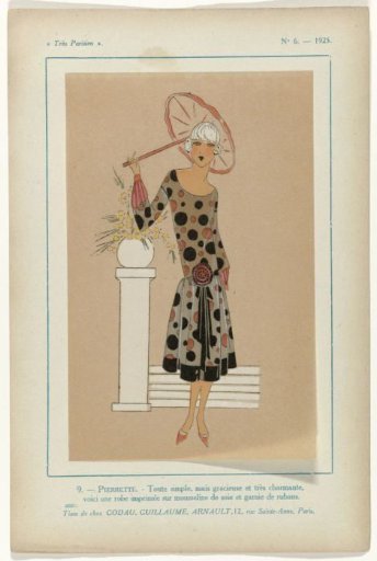 Très Parisien, 1925, No. 6, Pl. 9: -PIERRETTE.