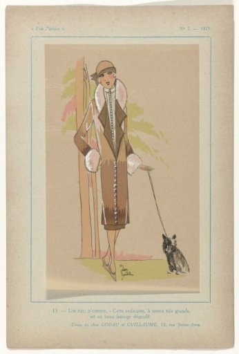 Très Parisien, 1925, No. 7, Pl. 13. - A LITTLE SHADOW