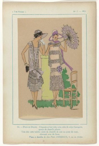 Très Parisien, 1925, No. 7, Pl. 14. - PRIX DE DIANE