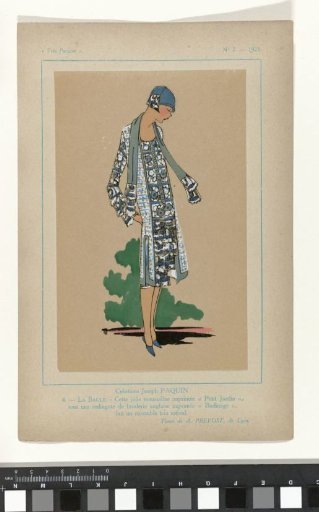 Très Parisien, 1925, No. 7, Pl. 4: Creations by Joseph Paquin - LA BAULE
