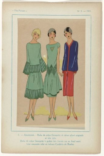 Très Parisien, 1925, No. 9, Pl. 5. - AMANDIER