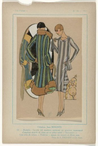 Très Parisien, 1925, No. 10, Pl. 12: Creations Jean MAGNIN - RAMSES