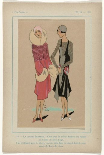 Très Parisien, 1925, No. 10, Pl. 14: - CHASTE SUSANNA