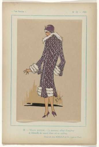 Très Parisien, 1925, No. 10, Pl. 15. - JOYFUL WIDOW