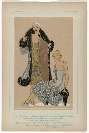 Très Parisien, 1925, No. 10, Pl. 2. - HELIOTROPE