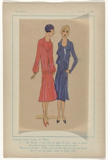 Très Parisien, 1925, No. 10, Pl. 7: Cyber Creations (...)- MY DEAR