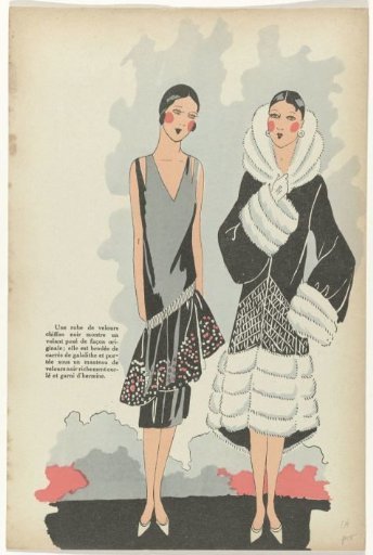 Très Parisien, 1925, No. 11, p. 1: A Velvet Dress (...)