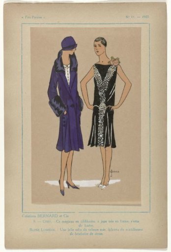 Très Parisien, 1925, No. 11, Pl. 9: Creations BERNARD et Cie - COSY